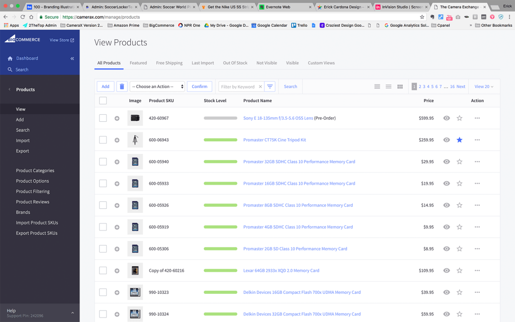 BigCommerce View Product Screenshot