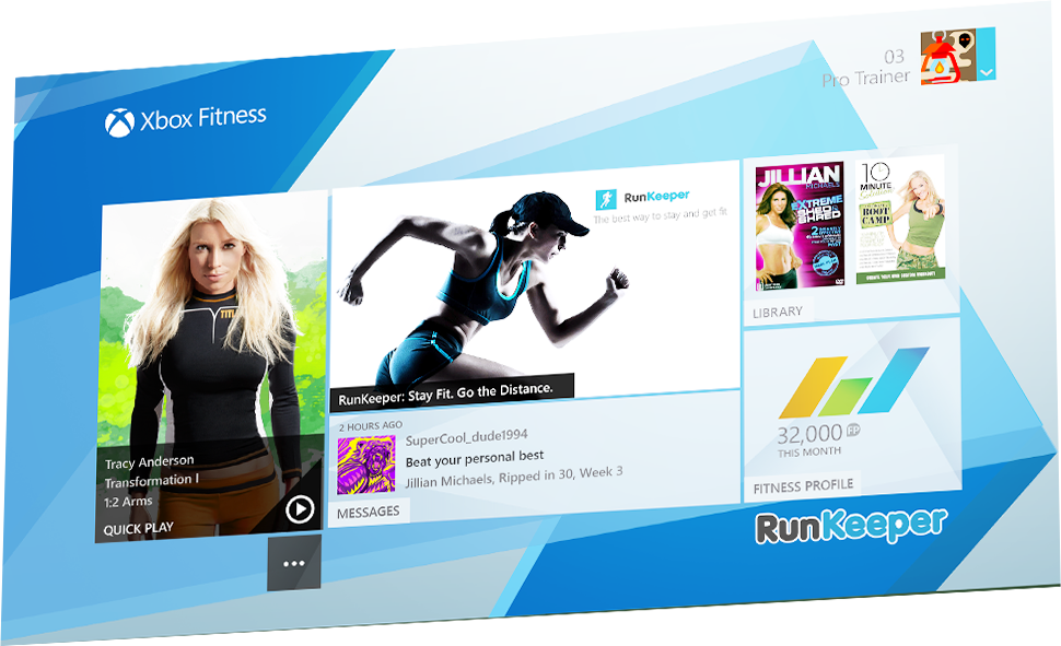 Xbox Fitness Runkeeper Dash